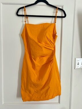 zara yellow beaded dress Kiyara Embellished A-Line Mini Dress in Gold